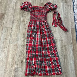 Smocked Christmas maxi